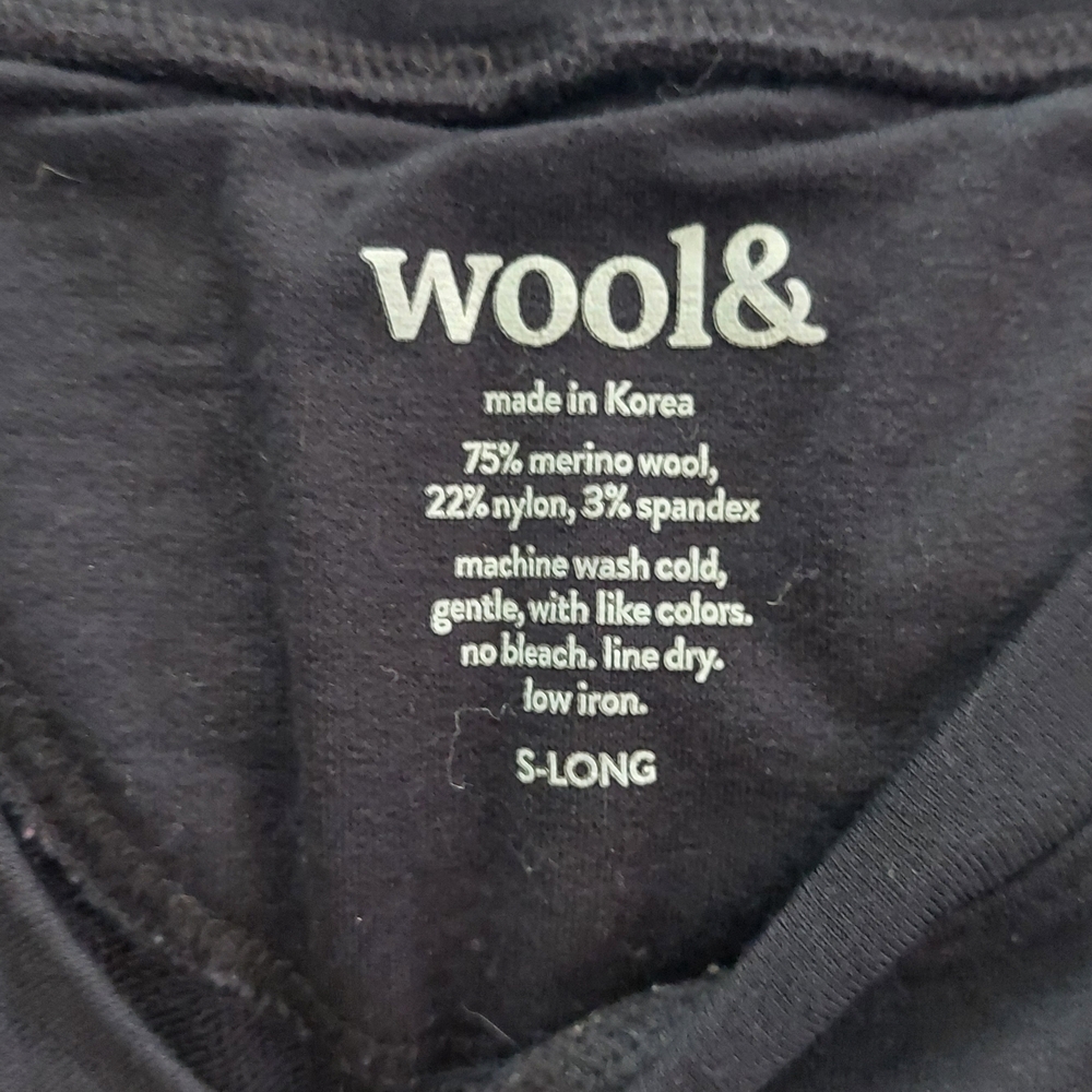 Wool& Black Merino Wool Top
